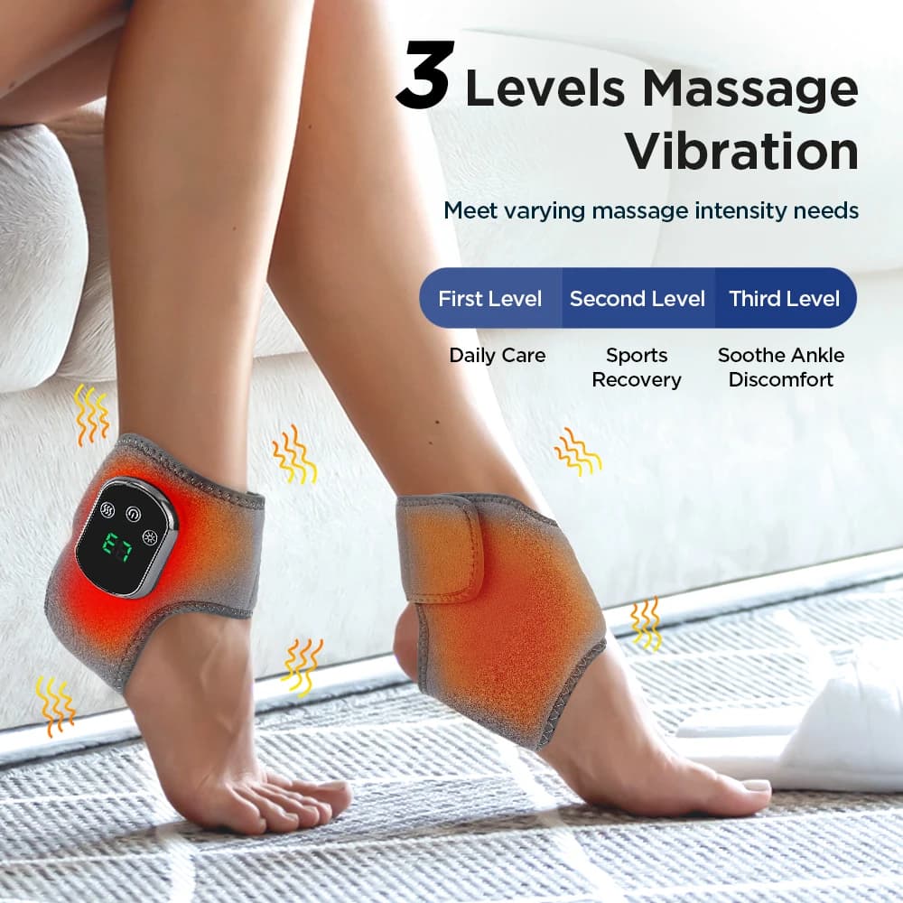 Masseur électrique de chaleur pour les pieds, compresse chaude, masseur de vibrations, matériau resp