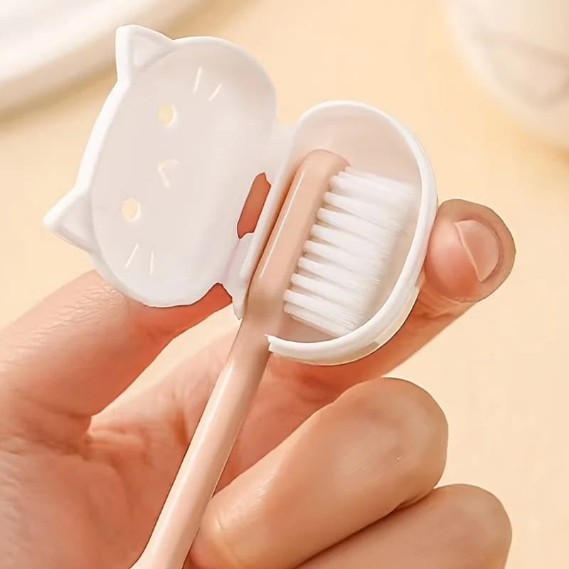 Protecteurs de brosse à dents de dessin animé mignon, étuis de voyage portables pour têtes de brosse