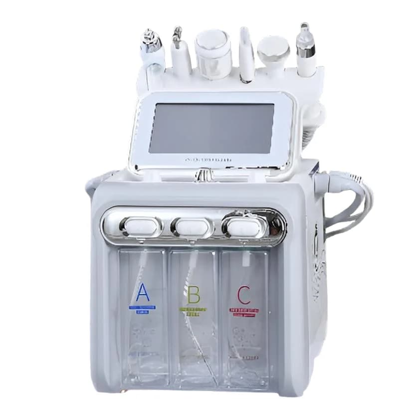 Appareil d'hydradermabrasion 6 en 1, nettoie en profondeur la peau, hydrate, lifte et rajeunit, jet 