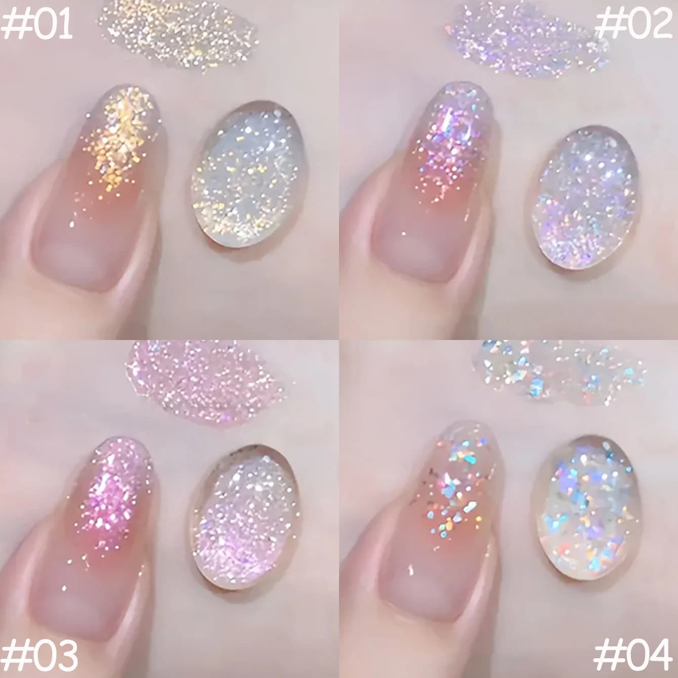 1-12 pièces TC Dream Fairy Vernis à ongles gel à paillettes 2026, effet blanchissant, super paillett