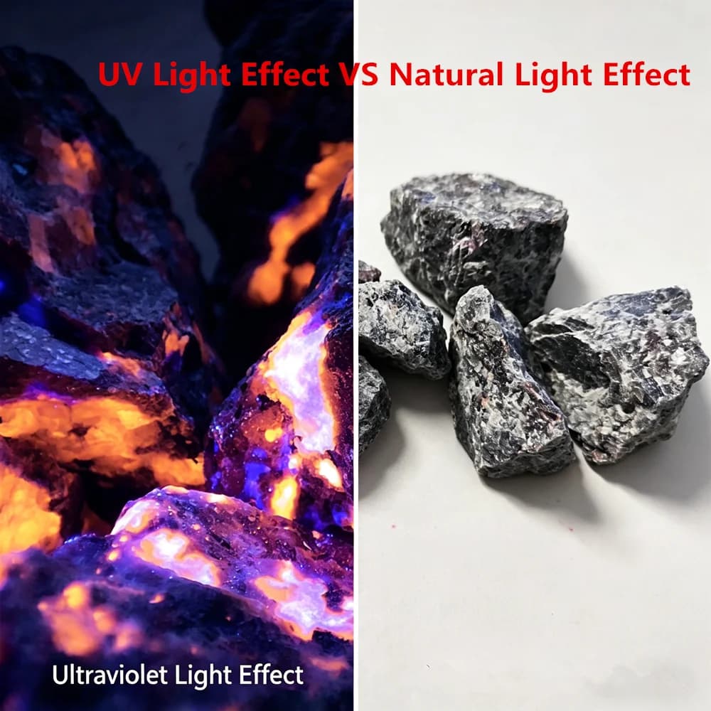 Pierre de flamme Yooperlites brute naturelle, pierre fluorescente, énergie, spécimens Reiki, diffuseur d'huiles, pierre de feu, décoration de la maison