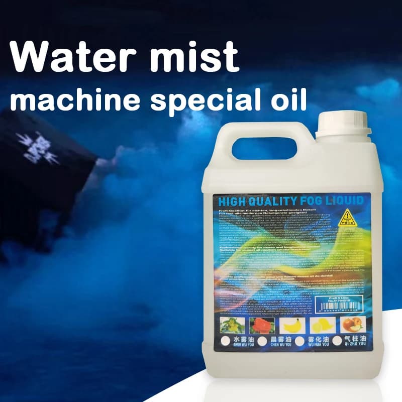 Huile de brouillard d'eau, liquide/fluide de scène, 1,5 l, huile de fumée à base d'eau pour machine à brouillard faible pour effets de scène, haute pureté