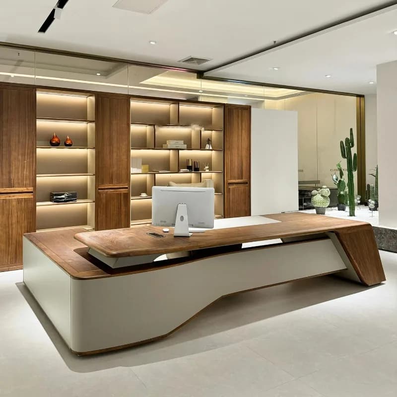 Bureau de mode en bois Simple créatif pas cher intérieur grande taille Bureau économiser de l'espace Meuble Bureau meubles de Style chinois