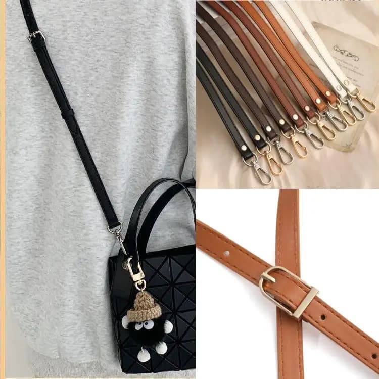 Sacs à bandoulière en cuir PU, sangle de bricolage réglable, ceintures de sac à main noir, sangle de remplacement, accessoires de sac à bandoulière