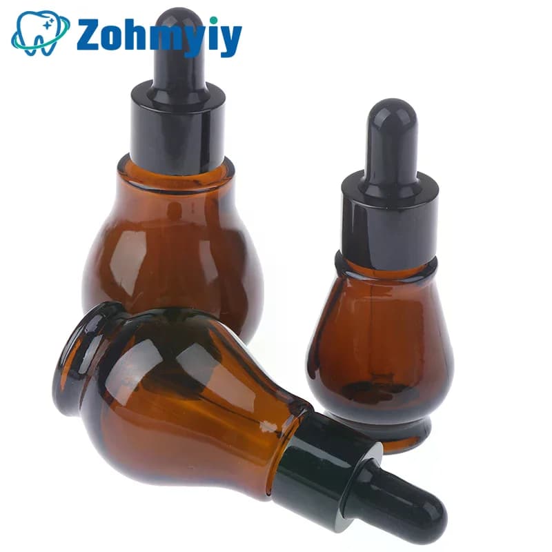 Flacons compte-gouttes vides en verre marron de 10/20/30ml
