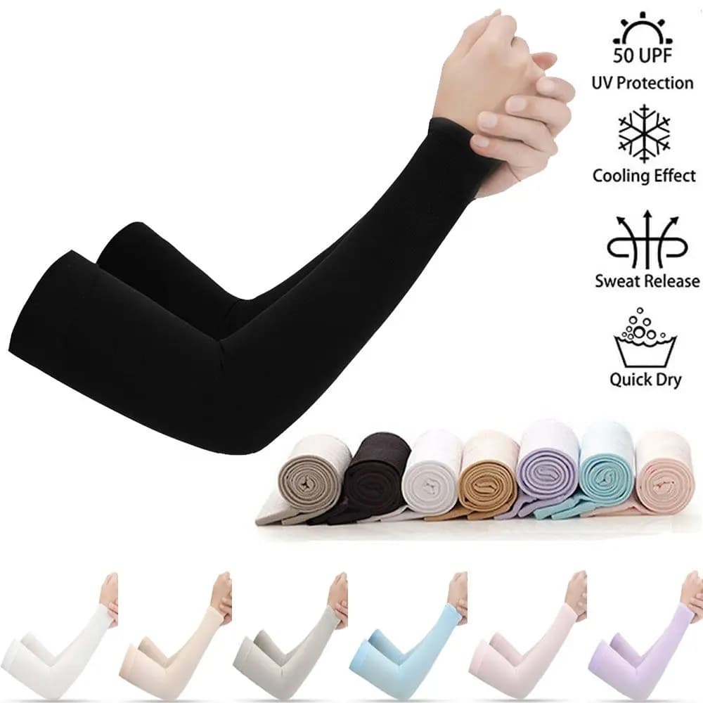Manches de bras à séchage rapide pour sports de plein air, couvre-main de protection solaire, manches de bras cool, course à pied, pêche, cyclisme, été
