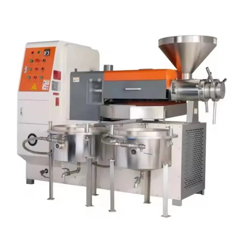 Presse à huile industrielle personnalisée à double mode chaud/froid, machine d'extraction d'huile commerciale haute efficacité pour diverses graines oléagineuses