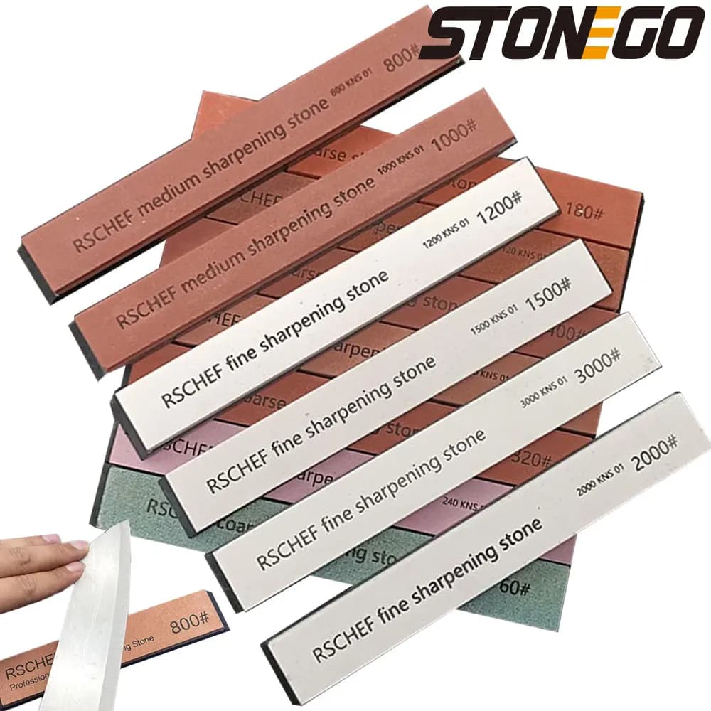 STONEGO-Aiguiseur de couteaux à mailles élevées, petites bandes de pierre à huile, Outils de cuisine spéciaux pour la cuisine domestique
