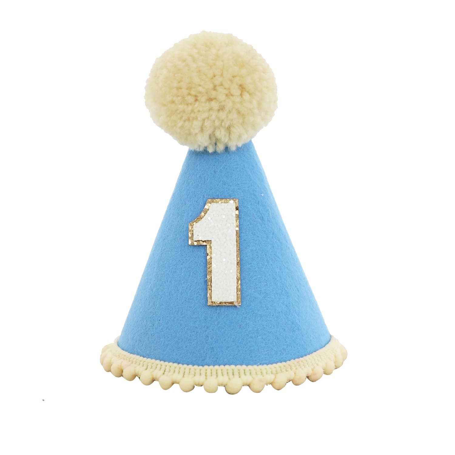 Chapeau de 1er anniversaire fait à la main, décoration de fête, chapeau conique, chapeau pour animal de compagnie, accessoire d'atmosphère de photographie de premier anniversaire pour filles et garçon