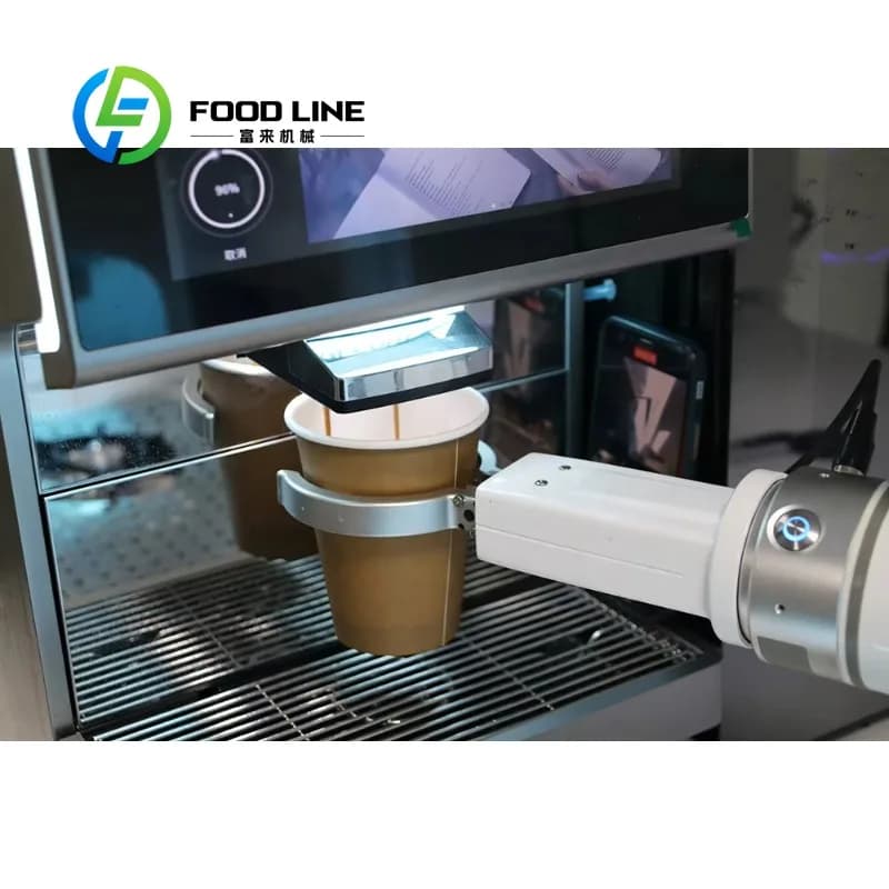 Machine à café robotisée automatique moderne et personnalisée avec fonction latte art pour les services de restauration et les cafés commerciaux
