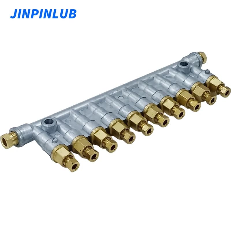 Distributeur d'huile lubrifiante volumétrique à déplacement positif de haute qualité, injecteur d'huile lubrifiante centralisé