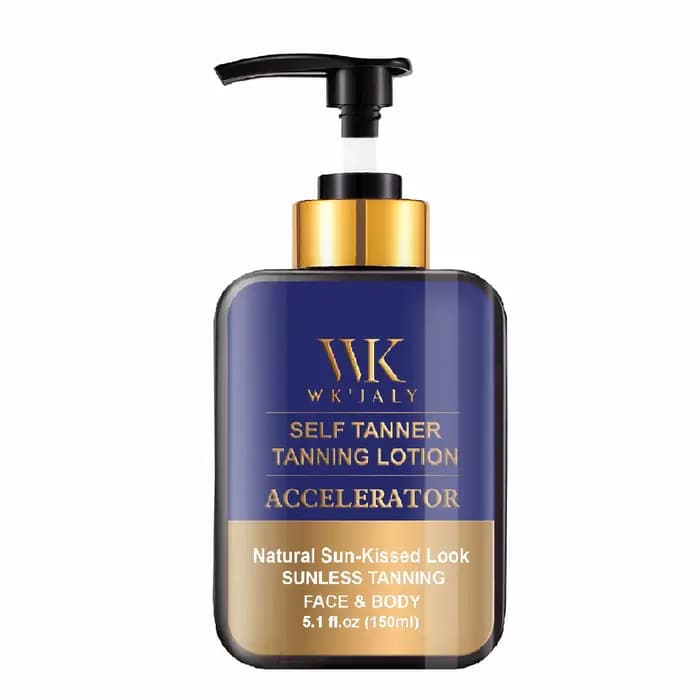 WK JALY Lotion pour le corps autobronzante, juste au teint moyen, hydratant bronzant sans soleil ave