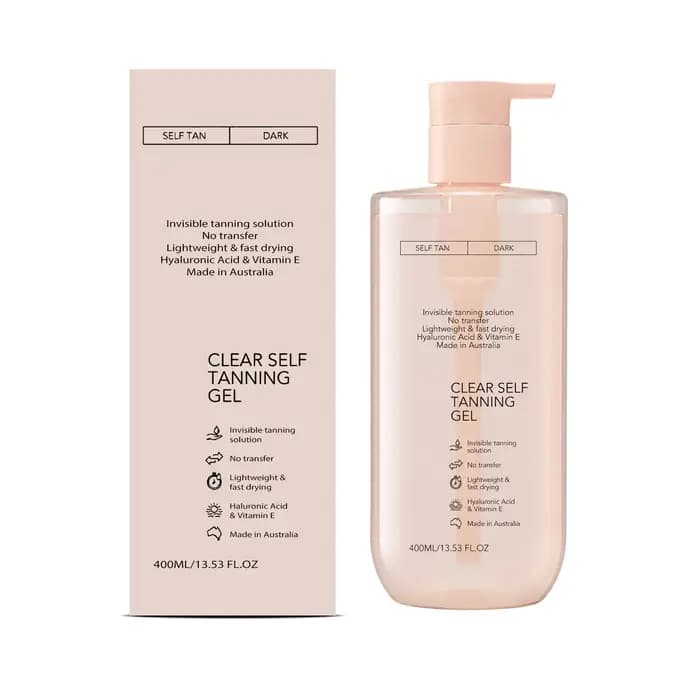 Gel autobronzant hydratant et raffermissant pour le corps et le visage, fini naturel bronze blé, non