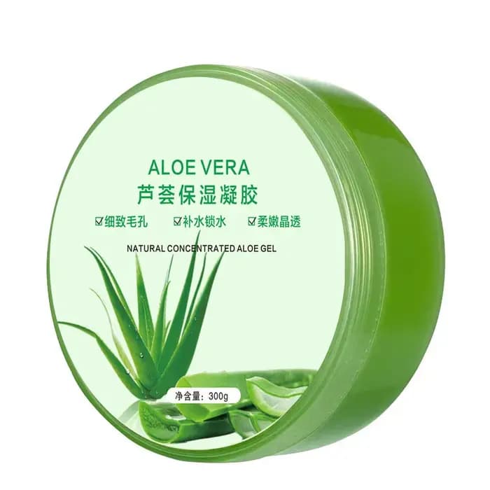 Gel hydratant à l'aloe vera 300g, hydrate et retient l'humidité, affine les pores, crème nourrissant
