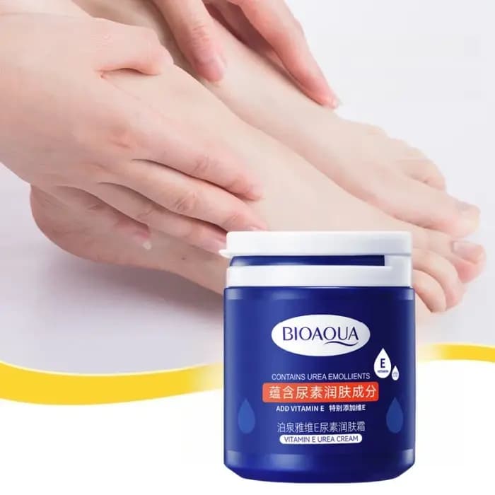 Crème hydratante pour les pieds à l'urée et à la vitamine E, 170 g, avec une texture hydratante et r