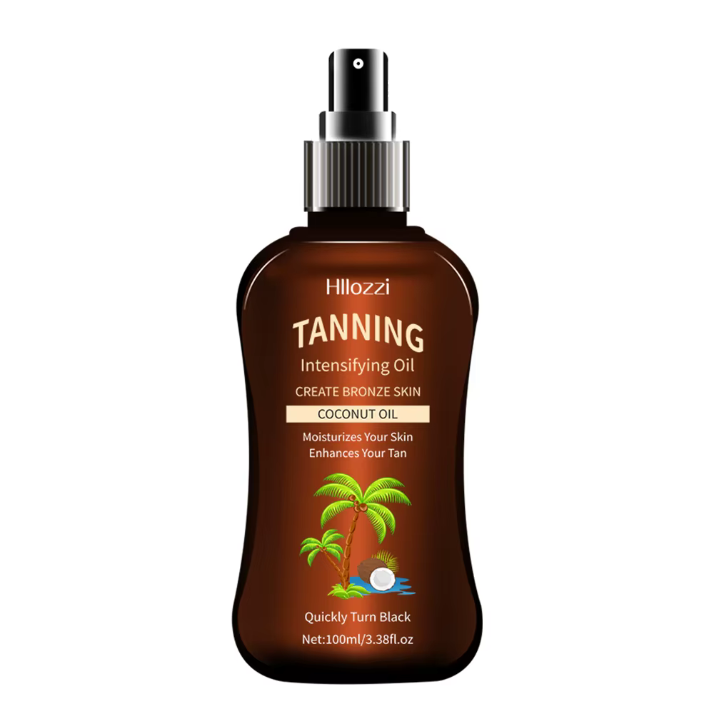 100 ml/3.38fl.oz huile de bronzage de noix de coco bronzants sans soleil huile intensifiante bronzan