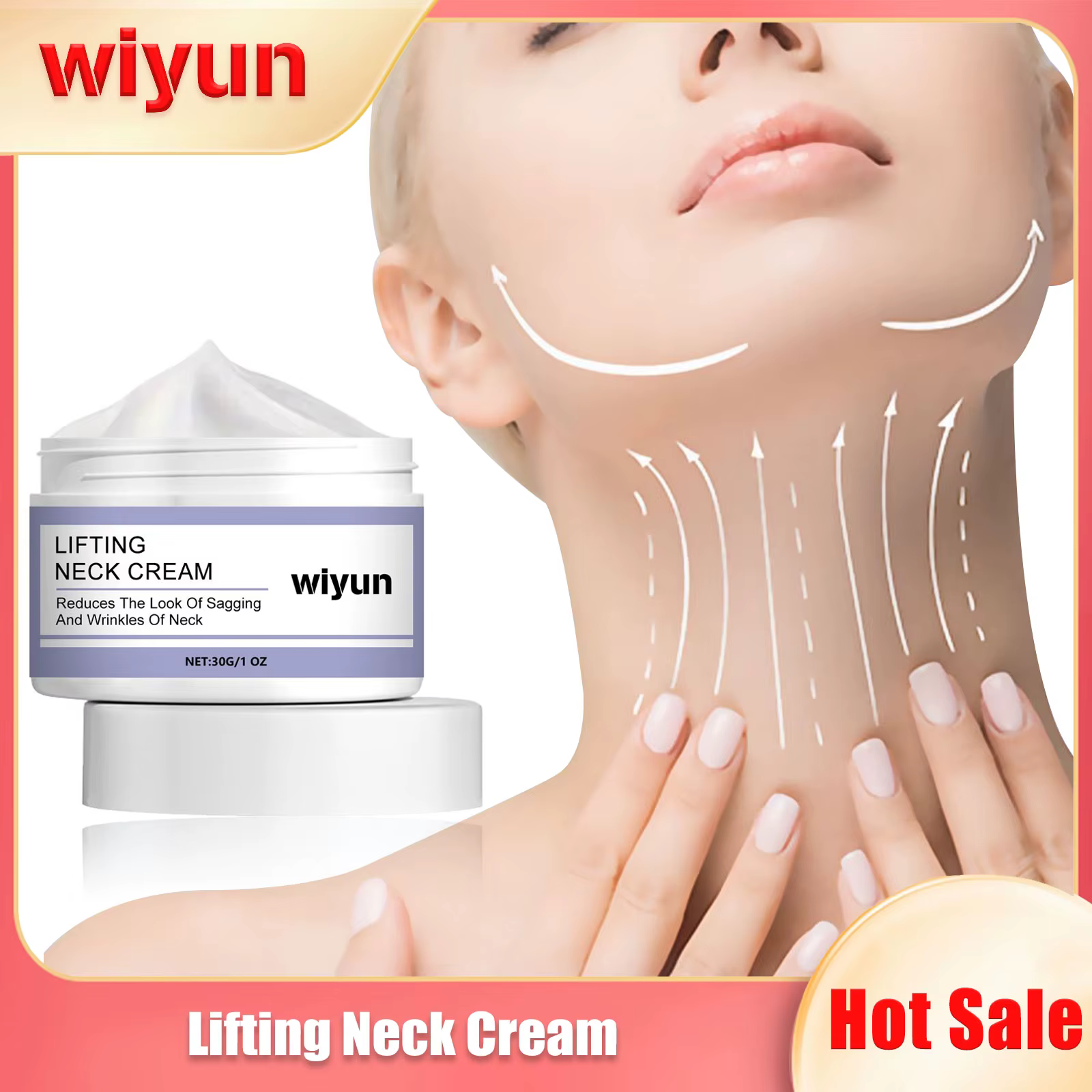 Crème hydratante pour le cou, élimine le double ruisseau, réduit les ridules, lifting, éclaircissant
