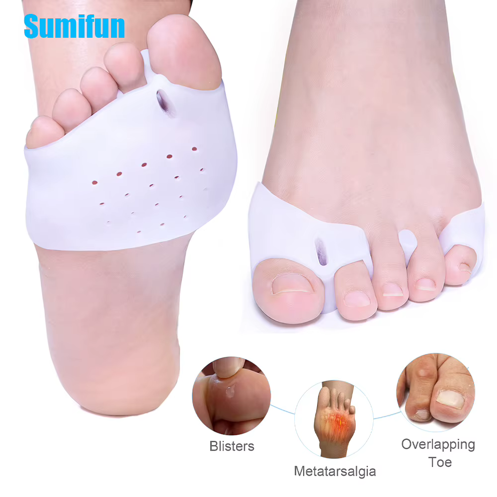 Épandeur de coussinets pour l'avant-pied, 2 pièces/paire, pour les callosités d'oignon, séparateur d