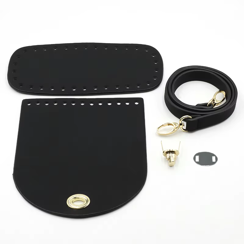 1 ensemble de sacs à main faits à la main pour femmes, sac de couture, housse en cuir avec trous, ac