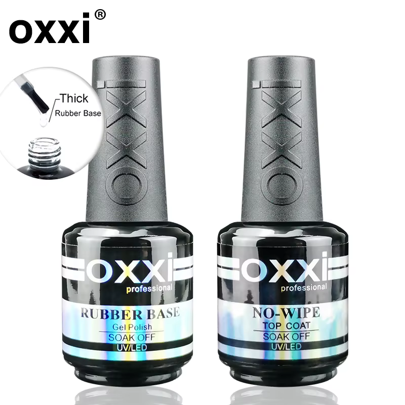OXXI 15ml Base et couche de finition pour vernis Gel vernis Semi-permanent couche de finition en cao