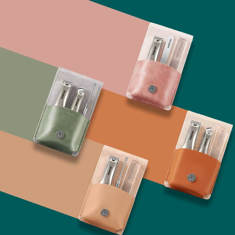 MR.GREEN-Ensemble de manucure portable, ciseaux de qualité, coupe-ongles en acier inoxydable, outil 