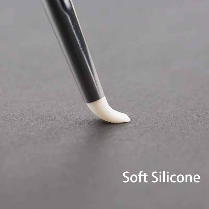 Brosse à ongles en Silicone, 5 pièces, Sculpture, gaufrage, poterie creuse, Sculpture, Gel UV façonn