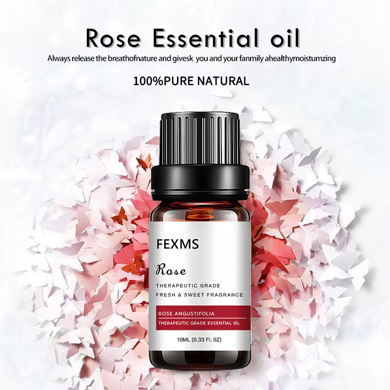 Huile essentielle de Rose biologique pour diffuseur, 100% Pure, aromathérapie, parfum de Rose, quali