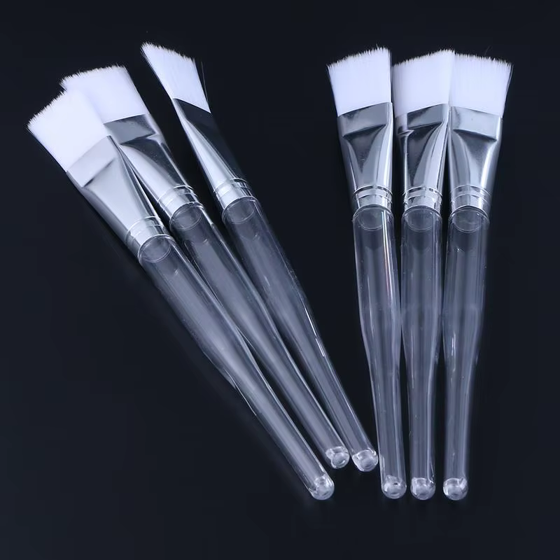 Masque Facial, tige en cristal transparente, brosse à cils douce pour soins de la peau, pour Applica