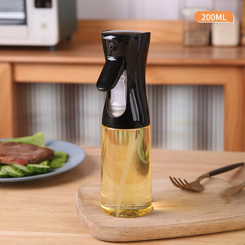 Pulvérisateur d'huile d'olive 200/300/500 ml, bouteille d'huile portable, bouteille de recharge anti