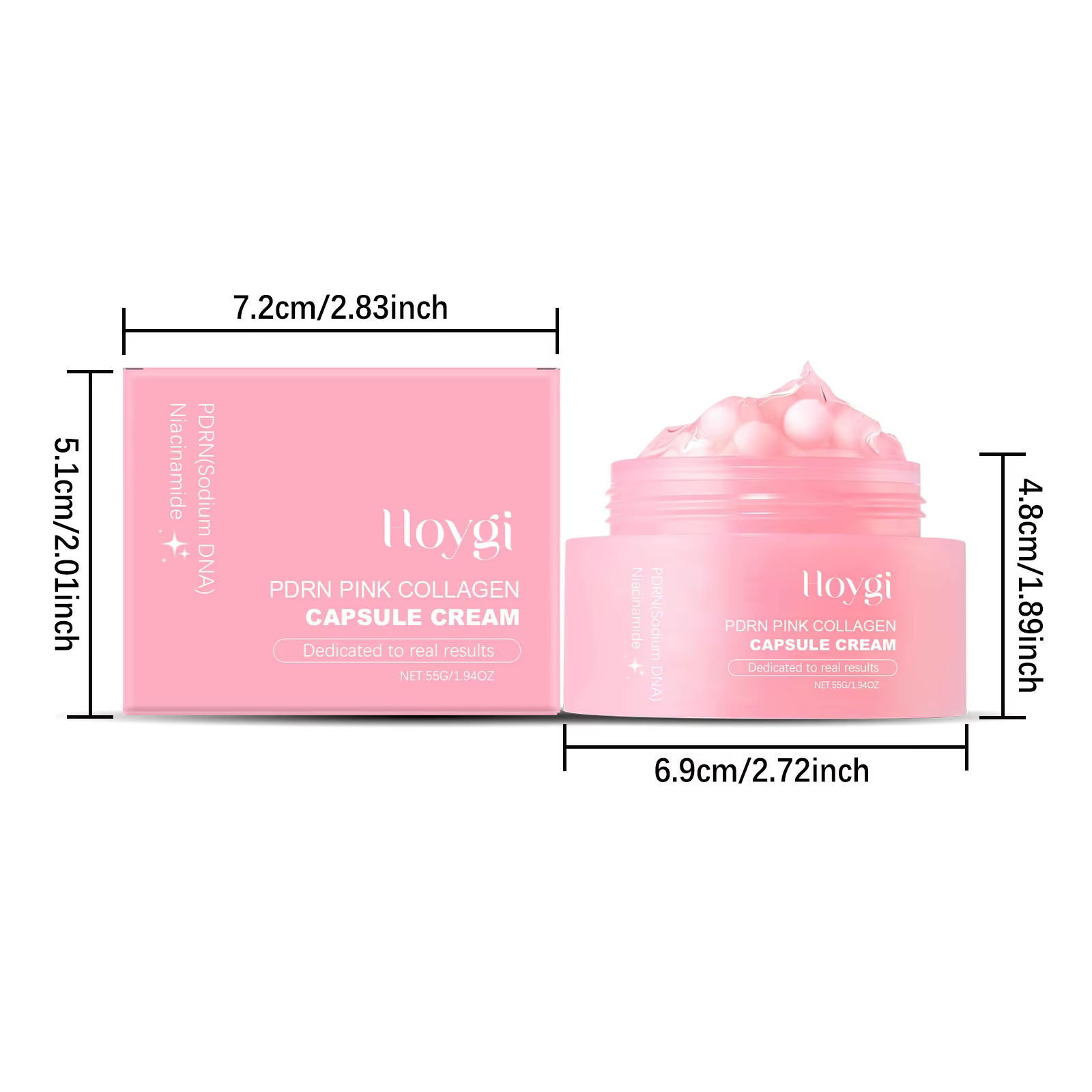 Capsule de collagène hydratante crème hydratante raffermissante Anti-âge Niacinamide même le teint é