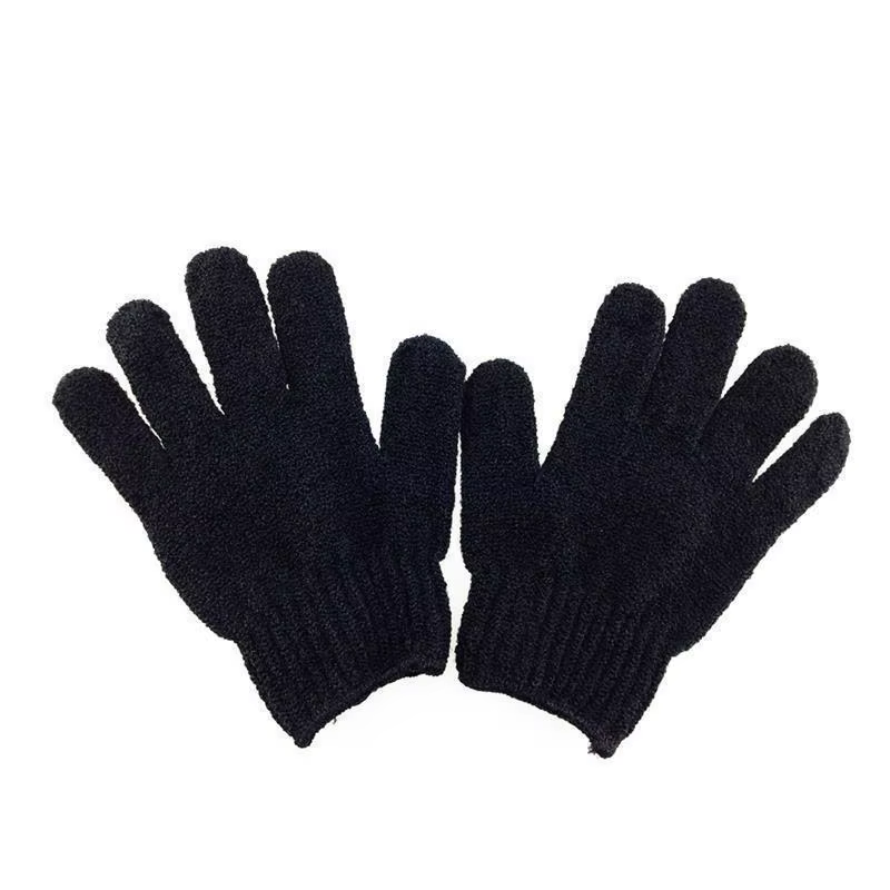 Paire de gants expensants pour le bain et la douche (noir)