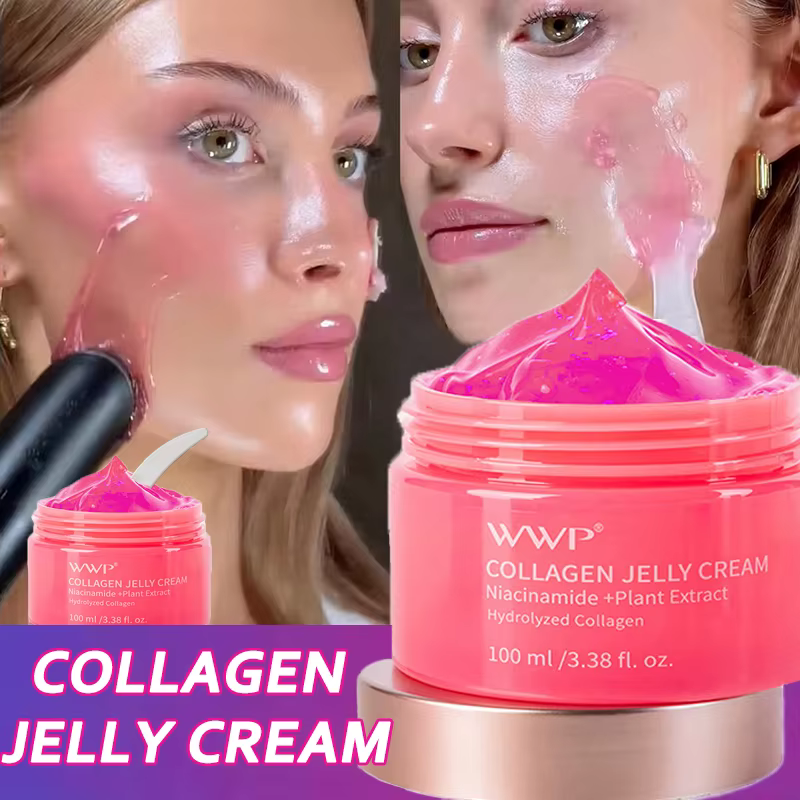 Crème de gelée de collagène avec Niacinamide, soin hydratant pour la peau tendre, rétrécit les Pores