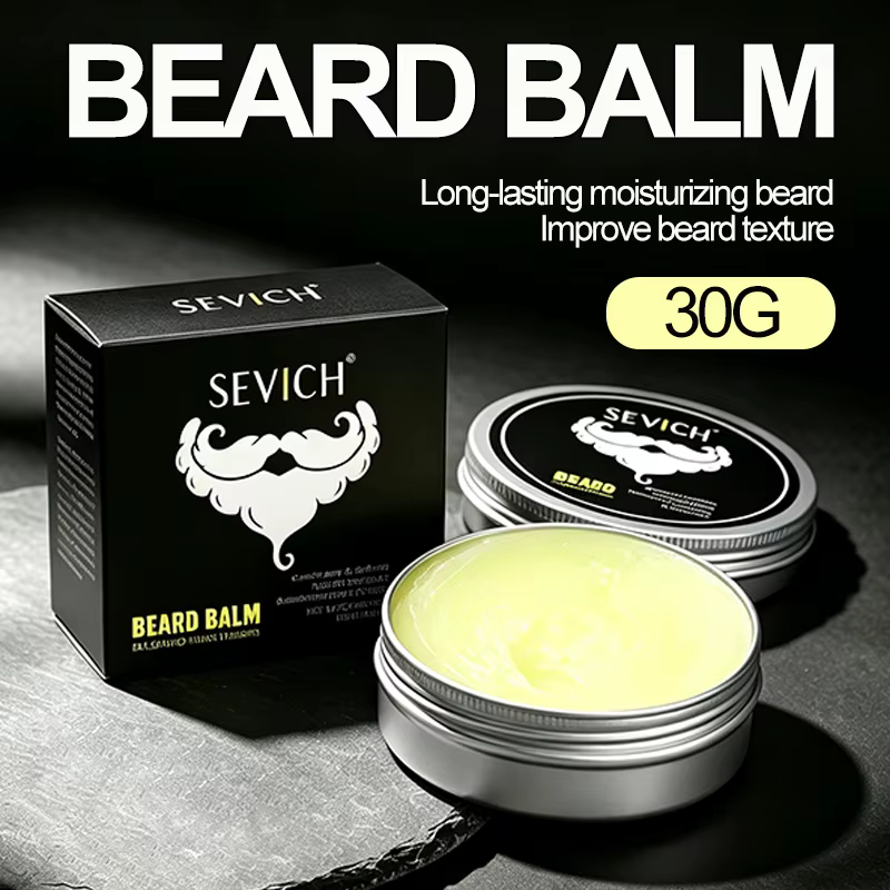 Cire coiffante pour barbe, baume nourrissant pour barbe, baume naturel à tenue forte, revitalisant p