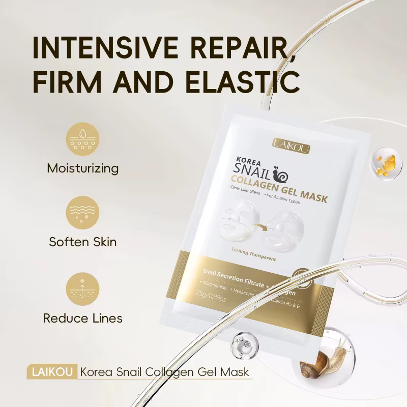 LAIKOU corée escargot collagène Essence masque feuille hydratante masque Anti-rides masque raffermis