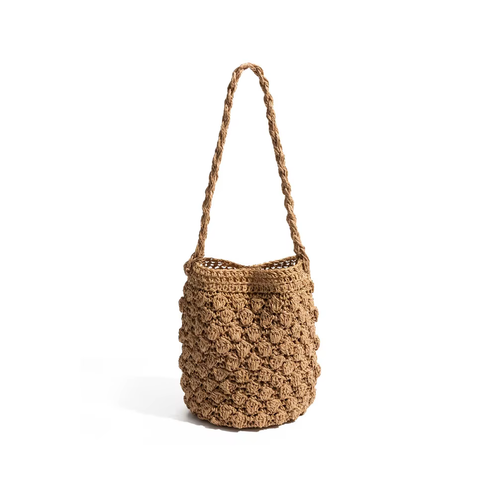 Sac tissé à la main en paille pour femmes – Mini sac tissé en herbe fait à la main, sacs à main à co