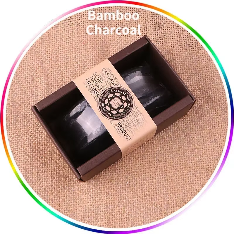 Savon au lait de chèvre 130g, huile essentielle, pour charbon de bambou, papaye, bois de santal, mie
