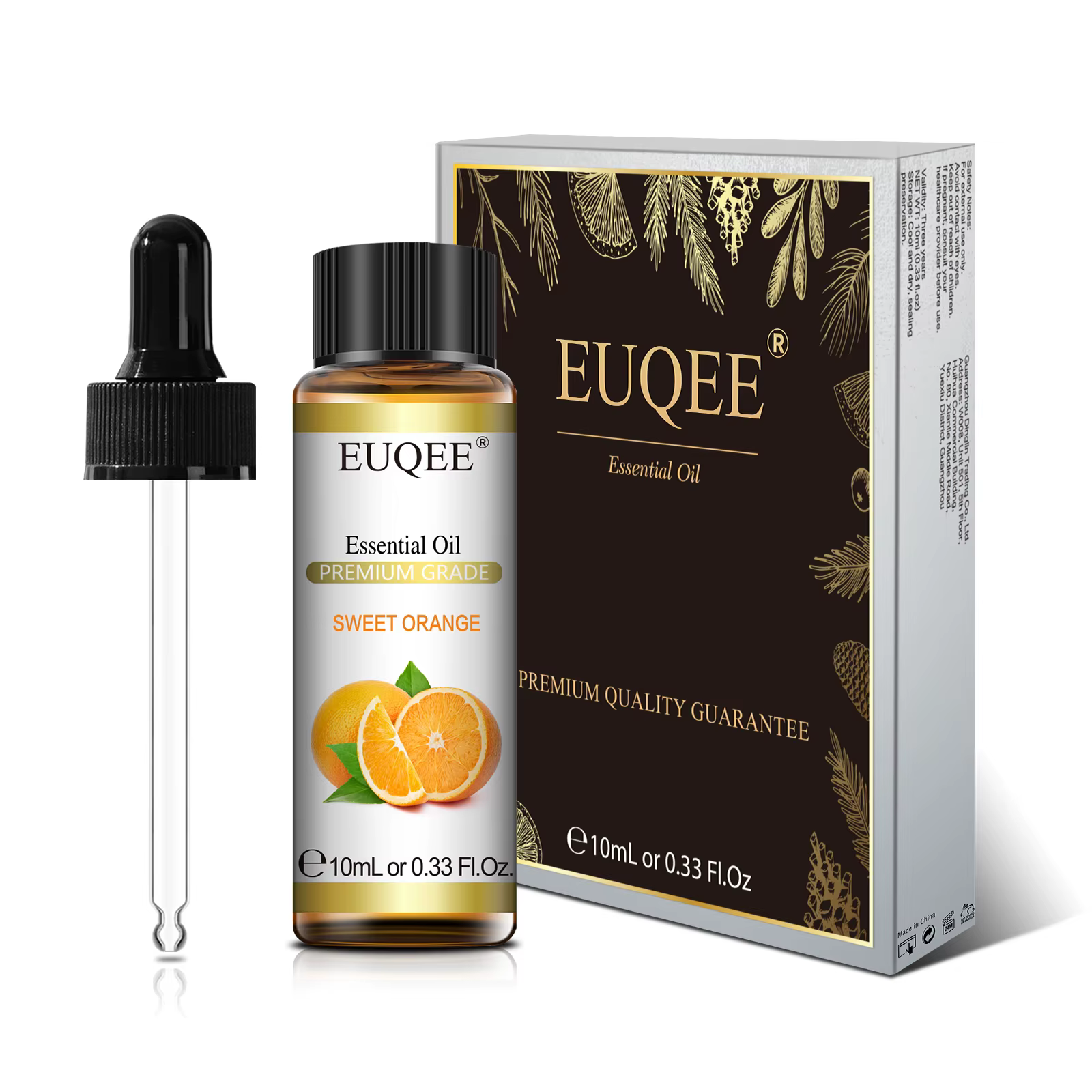 EUQEE 10ML huiles essentielles naturelles Eucalyptus menthe verte vanille lavande citron huile d'org