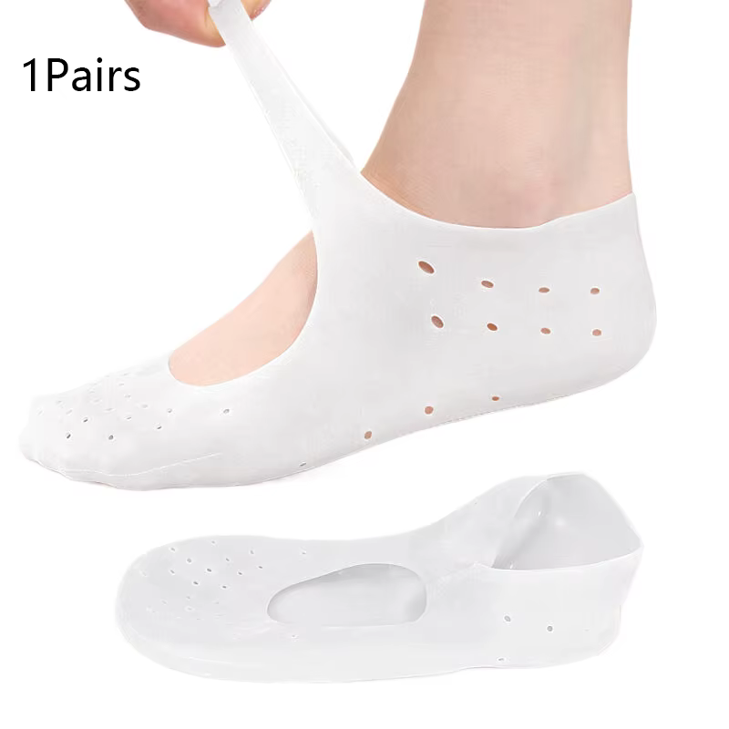 Accessoire d'hydratation quotidienne des pieds, chaussettes en gel de silicone réutilisables, chauss
