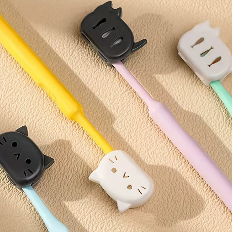 Protecteurs de brosse à dents de dessin animé mignon, étuis de voyage portables pour têtes de brosse
