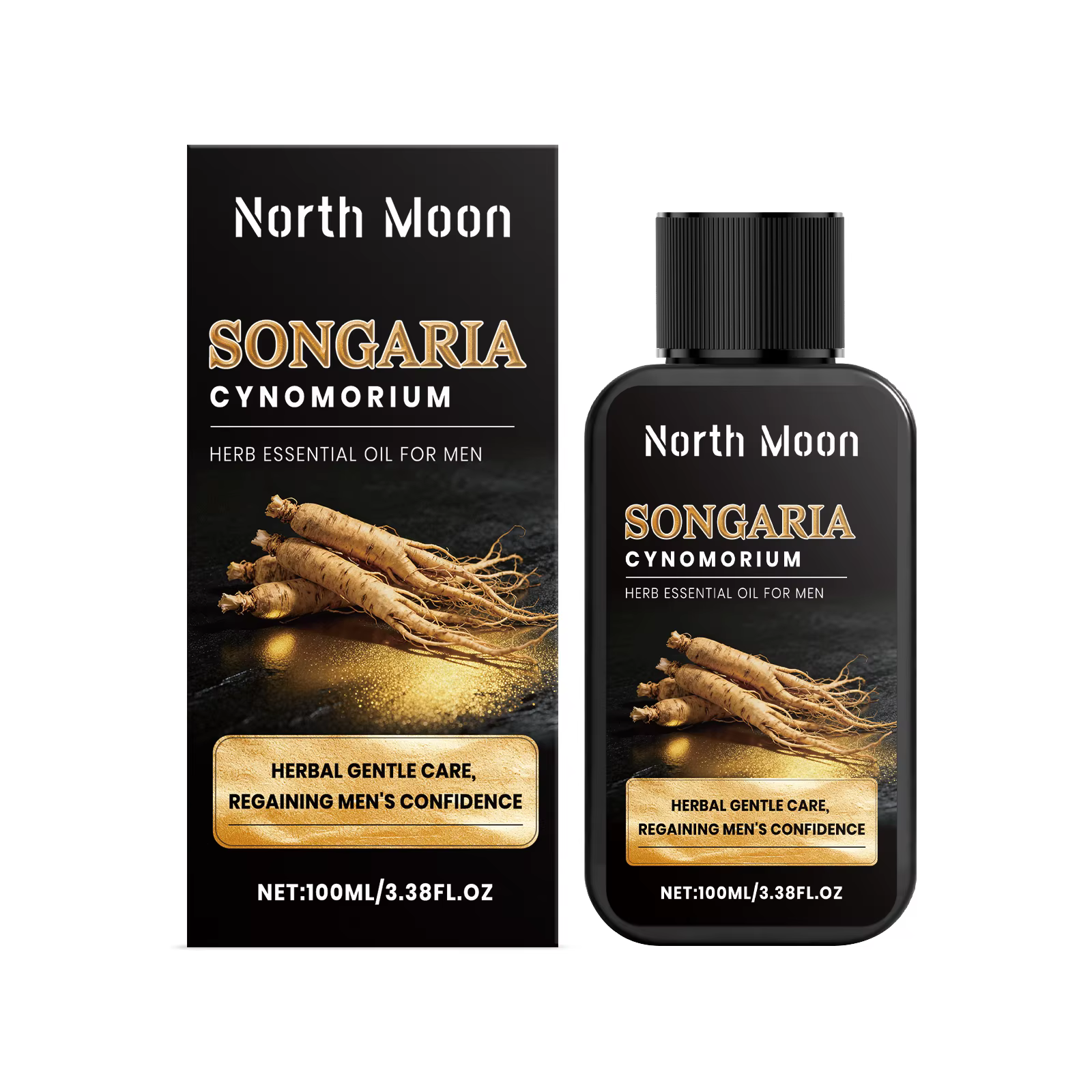 Huile de massage pour hommes aux ingrédients naturels à base de plantes, soin doux pour le corps mas