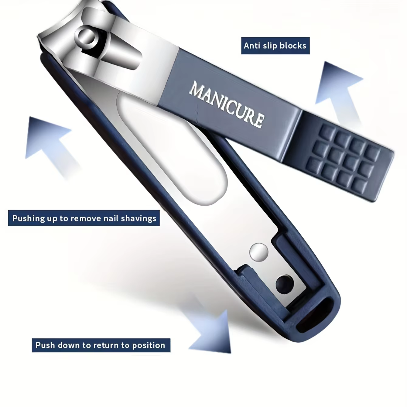Nouveaux coupe-ongles anti-éclaboussures de haute qualité avec une lame dure et une boîte de rangeme
