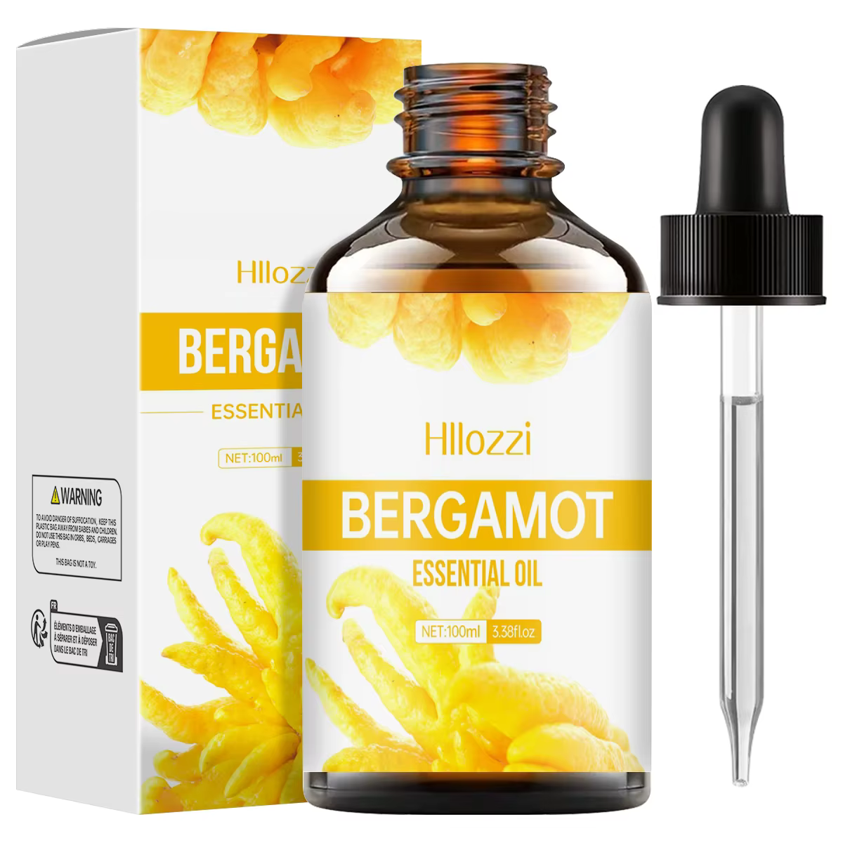 Huile de bergamote, huile essentielle de qualité supérieure pour soins capillaires, diffuseurs domes