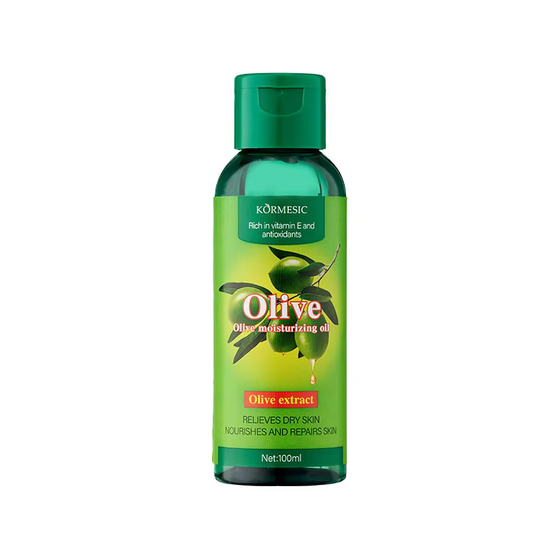 1/2 Pcs Huile pour le corps à l'olive KORMESIC avec vitamine E et antioxydants, huile hydratante pou
