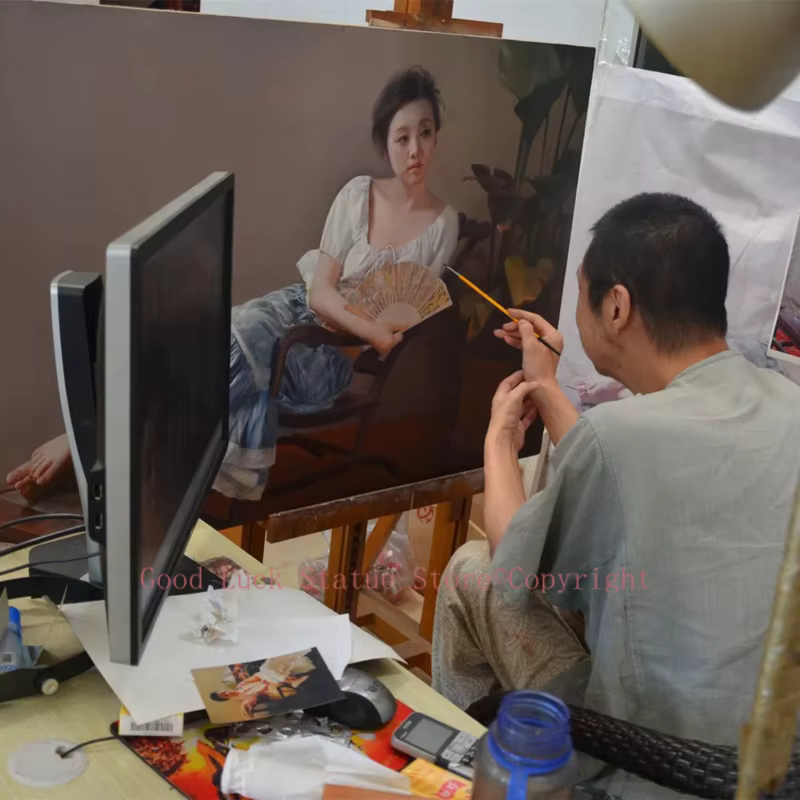 PHOTO personnalisée, service de personnalisation, peinture à l'huile, 100% peinte à la main sur toil