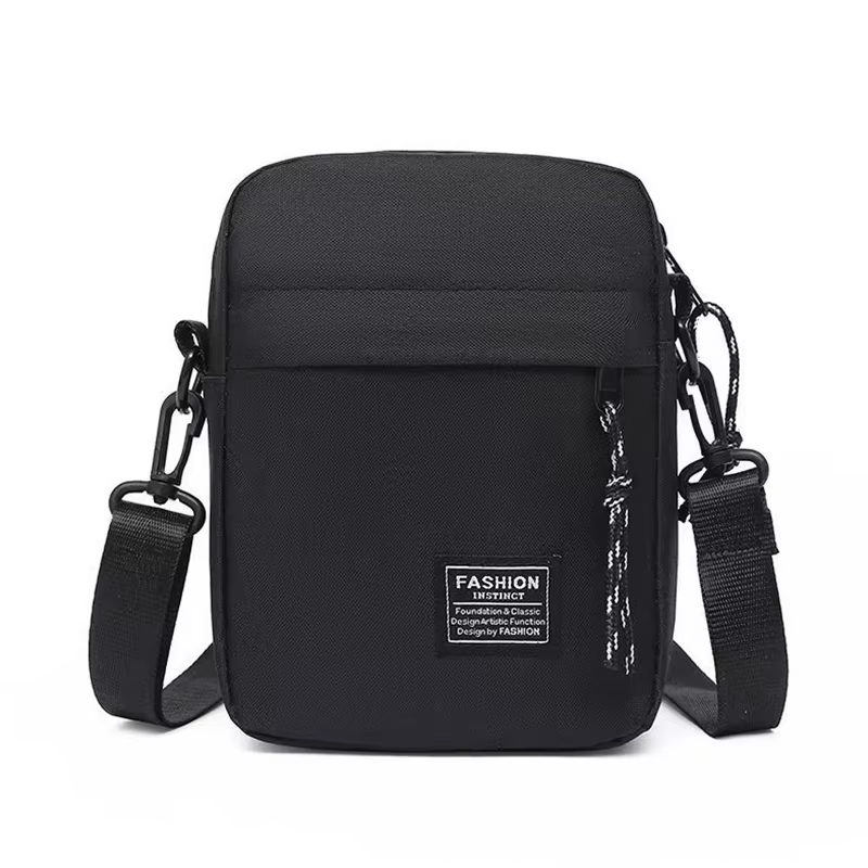 Sac bandoulière décontracté et élégant pour homme, sac à bandoulière minimaliste en nylon avec poche