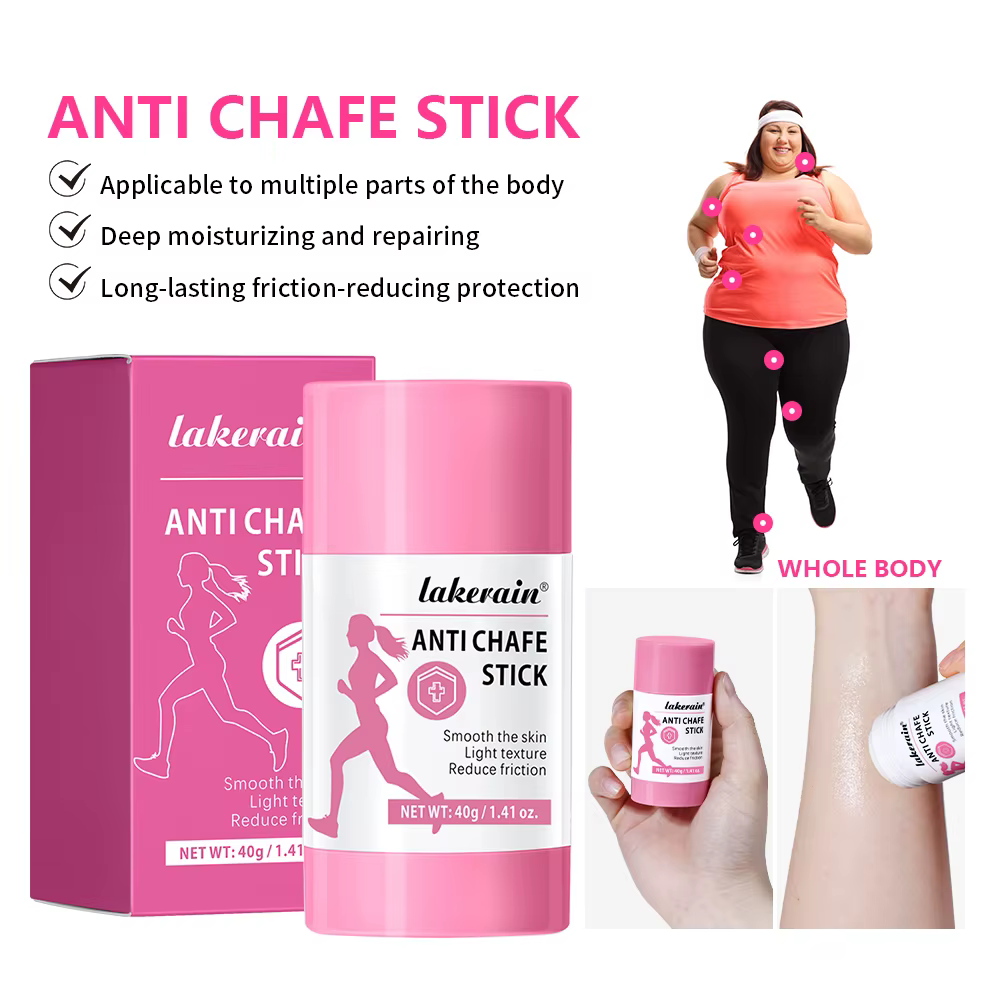 Lakerain bâton de crème Anti-friction avant l'exercice pour empêcher la Friction musculaire lubrifia