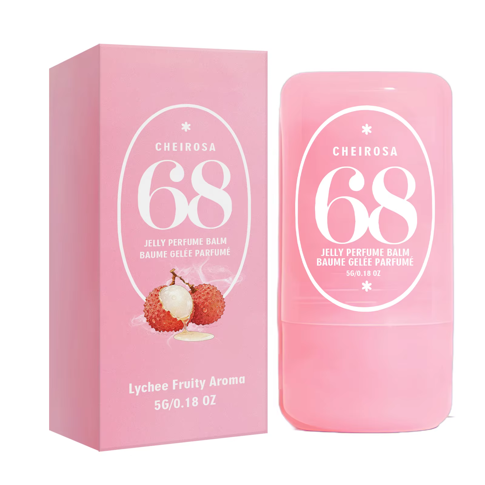 Baume Parfumé Solide Jelly 3 Senteurs 40 Ambre Vanille 62 Amande Caramel 68 Litchi Fruité Longue Dur