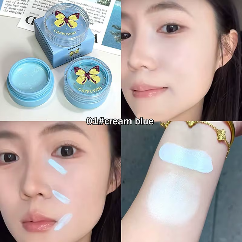 Cappuvini Crème Contouring, Illuminateur et Fard à Joues Nacré, Lumineur Multi-usages Imperméable po