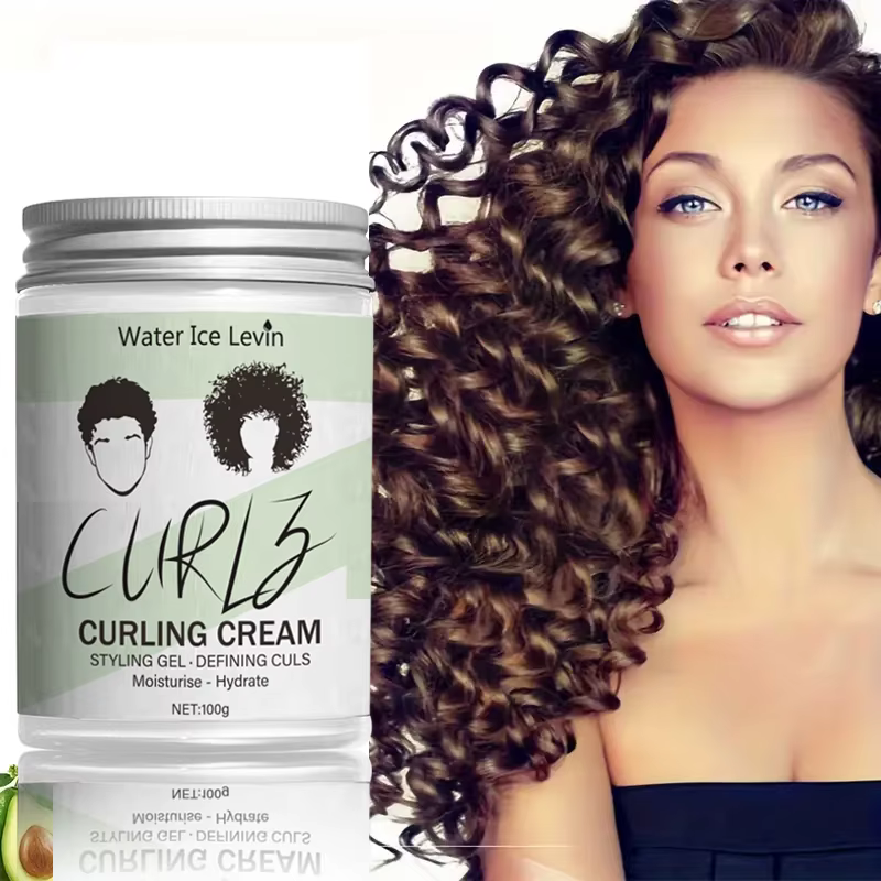 Masque capillaire coiffant Curry Curling Cream – Soin et hydratation des cheveux, nourrit et prend s