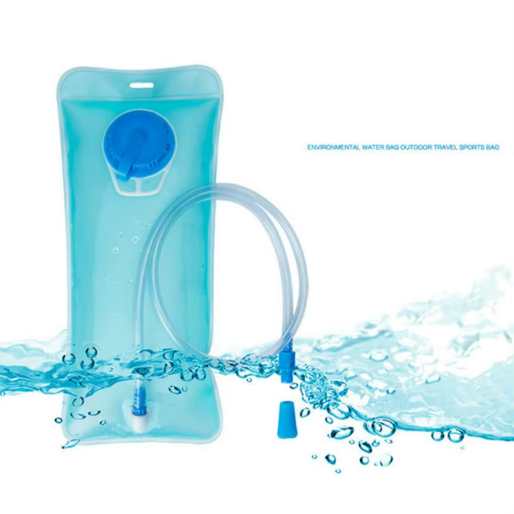 Sac à dos d'hydratation avec poche à eau de 2 L, sac de cyclisme léger en nylon réfléchissant pour l